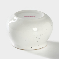 Сахарница фарфоровая с ложкой Доляна &laquo;Млечный путь&raquo;, 330 мл, цвет белый в крапинку