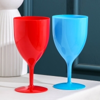 Бокал пластиковый &laquo;Салют&raquo;, 400 мл, цвет МИКС