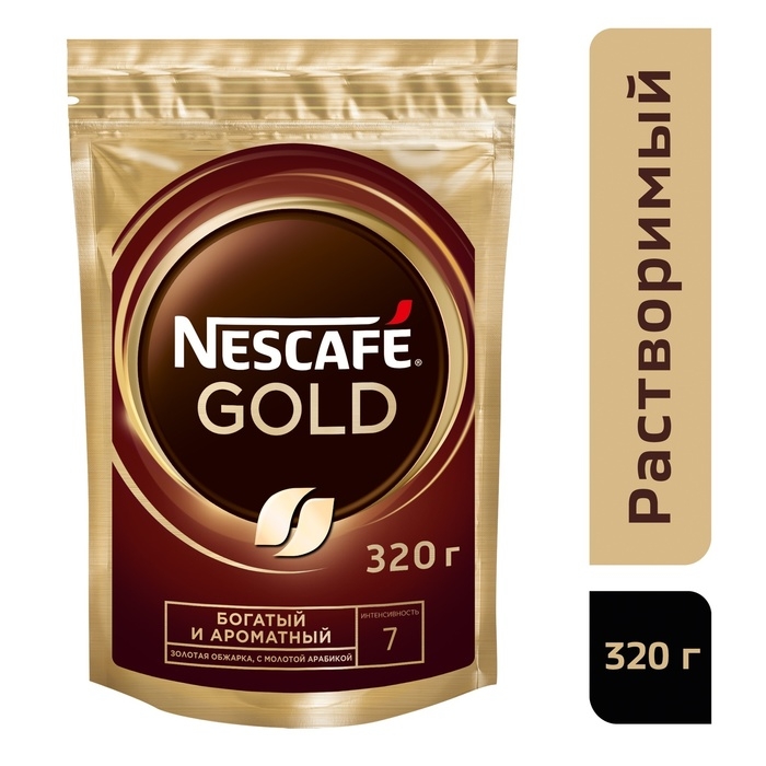 Кофе Nescafe gold пакет, 320 г Кофе Nescafe gold пакет, 320 г