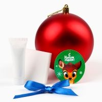 Новый год. Набор для творчества "Ёлочный шар с отпечатком руки", 10 см, Бэмби Новый год. Набор для творчества "Ёлочный шар с отпечатком руки", 10 см, Бэмби