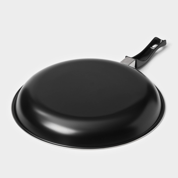 Набор сковород &laquo;Жаклин&raquo;, 3 предмета: 20/25/30&times;4 см, антипригарное покрытие, цвет чёрный