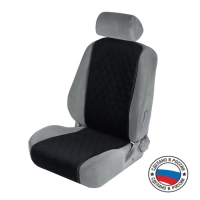 Накидка на переднее сиденье, велюр, размер 35 х 130 см, черный Накидка на переднее сиденье, велюр, размер 35 х 130 см, черный