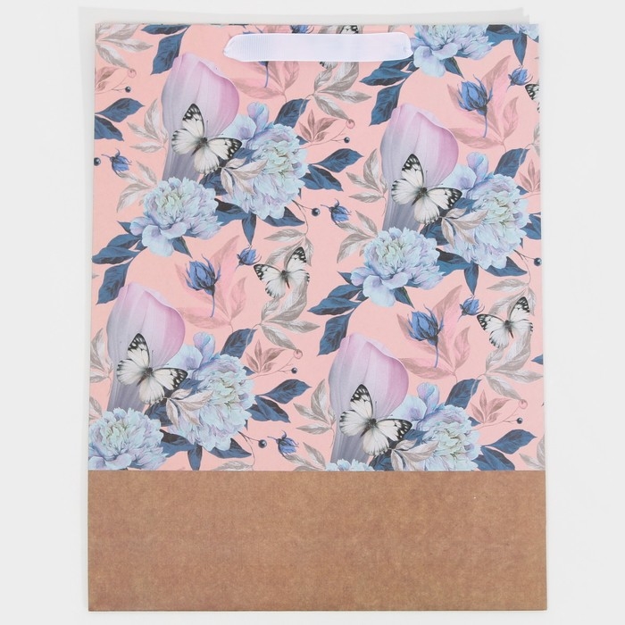 Пакет подарочный крафтовый горизонтальный, упаковка, &laquo;Живи мечтой&raquo;, L 31 х 40 х 11,5 см