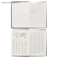 Ежедневник недатированный А6 (87 х 131 мм), 100 листов Megapolis, твёрдая обложка, искусственная кожа, чёрный Ежедневник недатированный А6 (87 х 131 мм), 100 листов Megapolis, твёрдая обложка, искусственная кожа, чёрный