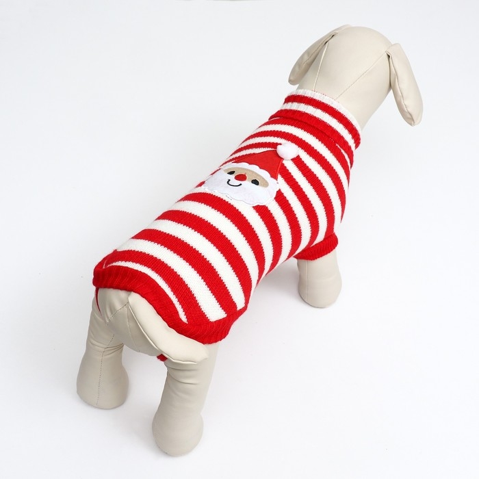 Свитер "Санта", размер S (ДС 23, ОШ 23, ОГ 26-45 см)