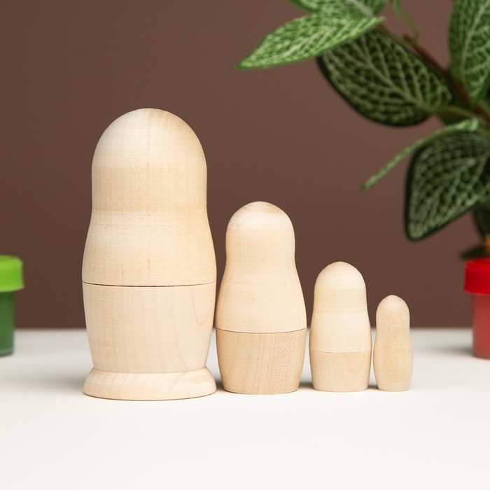 Заготовка для творчества &laquo;Матрёшка&raquo;, 4-кукольная, 9 см