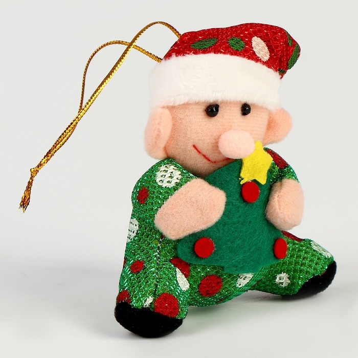 Новый год! Мягкая игрушка «Гном» на подвесе, виды МИКС Новый год! Мягкая игрушка «Гном» на подвесе, виды МИКС