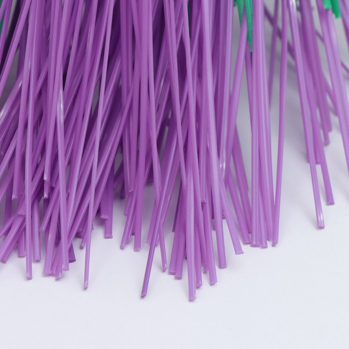 Метла полипропиленовая, круглая, наборная &laquo;Стандарт&raquo;, с черенком, 4 кольца, цвет МИКС