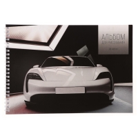 Альбом для рисования А4, 48 листов на гребне "Авто", обложка мелованный картон, блок офсет 100 г/м² Альбом для рисования А4, 48 листов на гребне "Авто", обложка мелованный картон, блок офсет 100 г/м²
