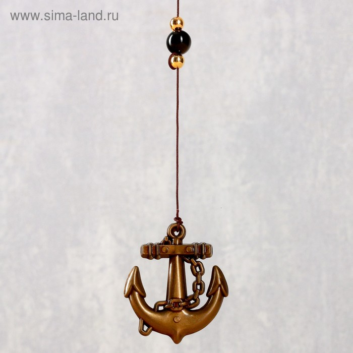 Музыка ветра металл "Якорь" 6 колокольчиков 60 см