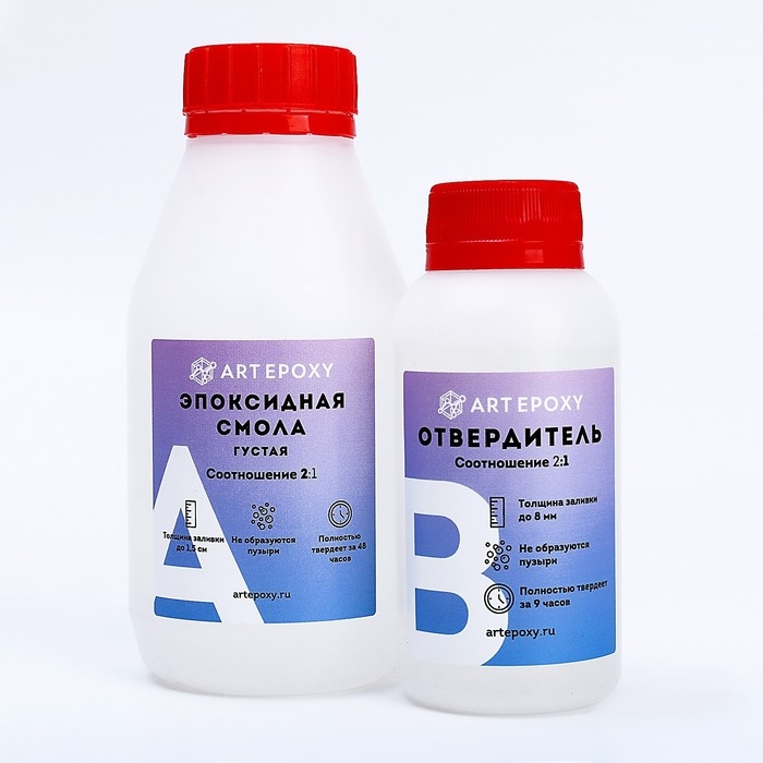 Эпоксидная смола для творчества ArtEpoxy Густая, 300 г Эпоксидная смола для творчества ArtEpoxy Густая, 300 г