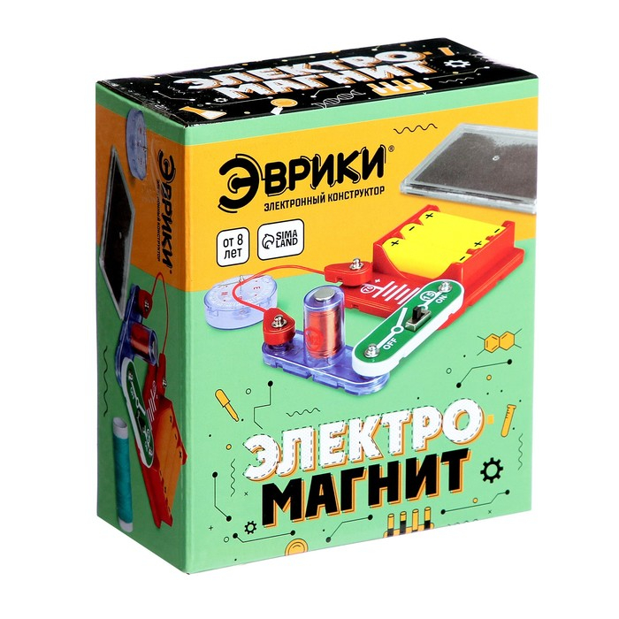 Электронный конструктор &laquo;Электромагнит&raquo;, 5 в 1, 16 элементов