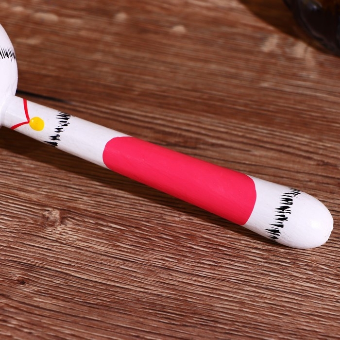 Сувенирный музыкальный инструмент Маракас "Обезьянка" дерево 22 см