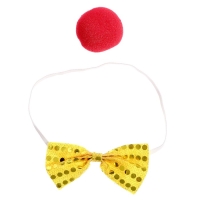 Карнавальный набор «Клоун», 2 предмета: нос, бабочка Карнавальный набор «Клоун», 2 предмета: нос, бабочка