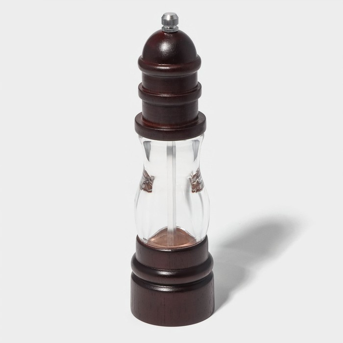 Мельница для специй Доляна &laquo;Эстет&raquo;, 22&times;5,5 см, керамический механизм, дуб