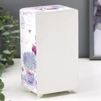 Шкатулка дерево комод "Эйфелева башня и лаванда" 19,5х11х8 см Шкатулка дерево комод "Эйфелева башня и лаванда" 19,5х11х8 см