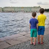 Футболка детская T-Bolka Kids, ярко-синяя, 6 лет