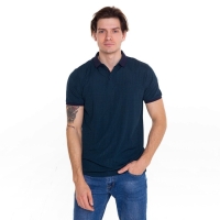 Футболка мужская поло, цвет зеленый, размер 50 (XL)