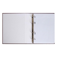 Тетрадь на 4 кольцах А5, 120 листов в клетку "Коричневая. METALLIC", обложка бумвинил, блок офсет Тетрадь на 4 кольцах А5, 120 листов в клетку "Коричневая. METALLIC", обложка бумвинил, блок офсет