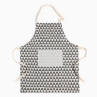 Фартук Доляна "Треугольники", цвет серый, 60 х 67&plusmn;4см, 100%пэ