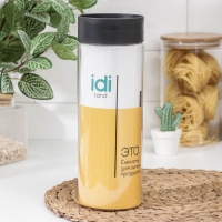 Ёмкость для сыпучих продуктов, Asti, 1.5 л, цвет прозрачный, крышка чёрная