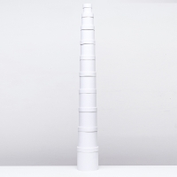 Набор круглых коробок 10 в 1 Белизна,23х23 - 13-13 см