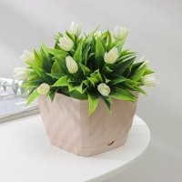 Горшок с поддоном &laquo;Классика&raquo;, 1 л, бежевый