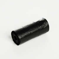 Контейнер с пакетами для уборки за собаками (рулон 15 пакетов 29х21 см), чёрный Контейнер с пакетами для уборки за собаками (рулон 15 пакетов 29х21 см), чёрный