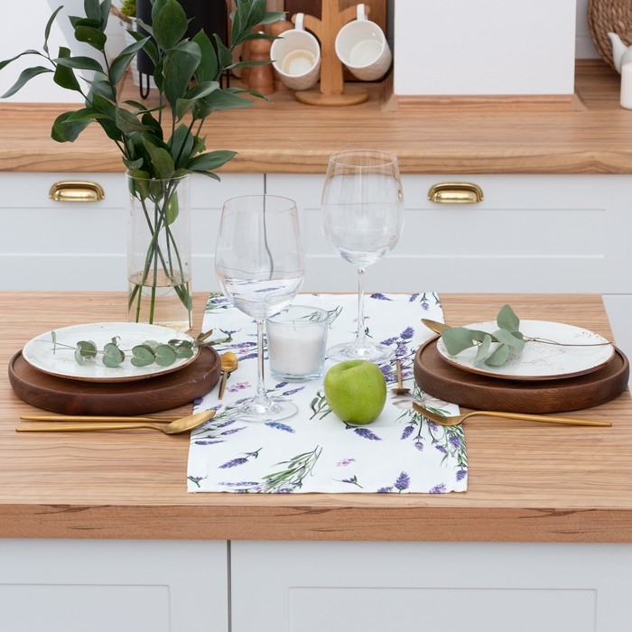 Дорожка на стол Дорожка на стол "Этель" Lavender 30х70 см, 100% хлопок, саржа 190 г/м2