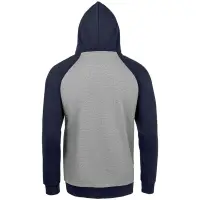 Толстовка унисекс Seattle серый меланж/темно-синий, размер XS Толстовка унисекс Seattle серый меланж/темно-синий, размер XS