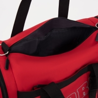 Сумка спортивная на молнии, 2 наружных кармана, средний размер, цвет красный Сумка спортивная на молнии, 2 наружных кармана, средний размер, цвет красный