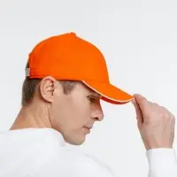 Бейсболка Spiker, оранжевая с белым