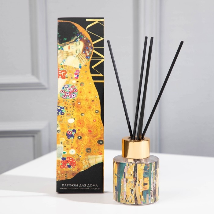 Диффузор ароматический палочки, ароматизатор для дома &laquo;Аромадиффузор: Климт&raquo;, аромат сандал, 50 мл.