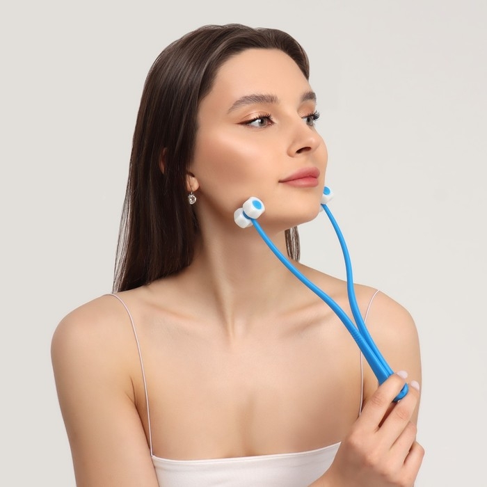 Массажёр для лица, 25 × 4,5 см, 4 ролика, цвет МИКС Массажёр для лица, 25 × 4,5 см, 4 ролика, цвет МИКС