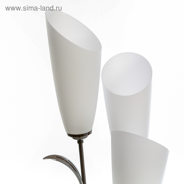 Торшер Торшер "Лепесток" 3x15Вт E27 коричневый 28х28х153 см.