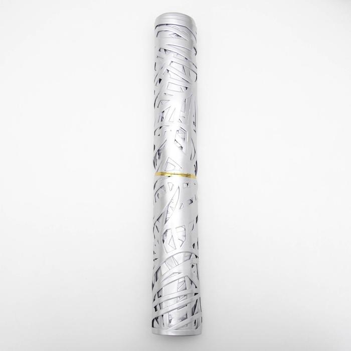 Дорожка на стол &laquo;Листья&raquo;, 33&times;150 см, цвет серебряный