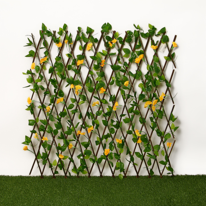 Ограждение декоративное, 220 × 65 см, «Цветы», МИКС, Greengo Ограждение декоративное, 220 × 65 см, «Цветы», МИКС, Greengo