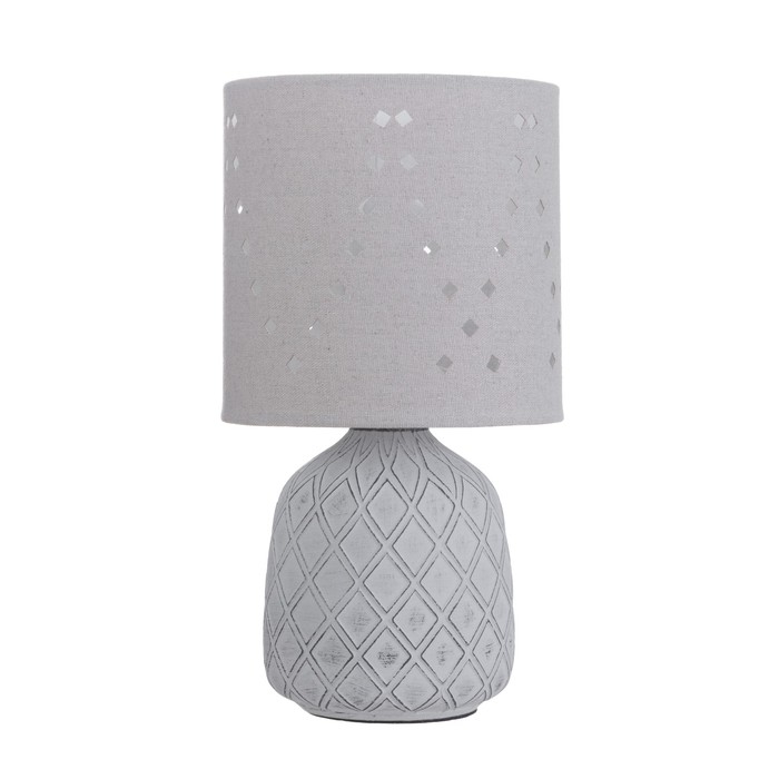 Настольная лампа Лаки E14 40Вт Серый 29х15х15 см