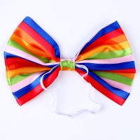 Карнавальный бант на резинке, горизонтальные полоски Карнавальный бант на резинке, горизонтальные полоски