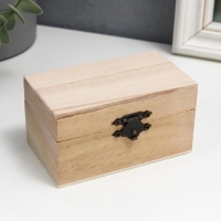 Шкатулка дерево под роспись "Прямоугольная" 5,5х10х6 см Шкатулка дерево под роспись "Прямоугольная" 5,5х10х6 см