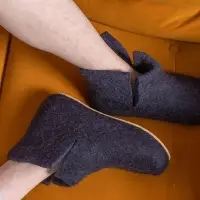 Домашние валенки Wild, темно-синие (клякса), размер 39