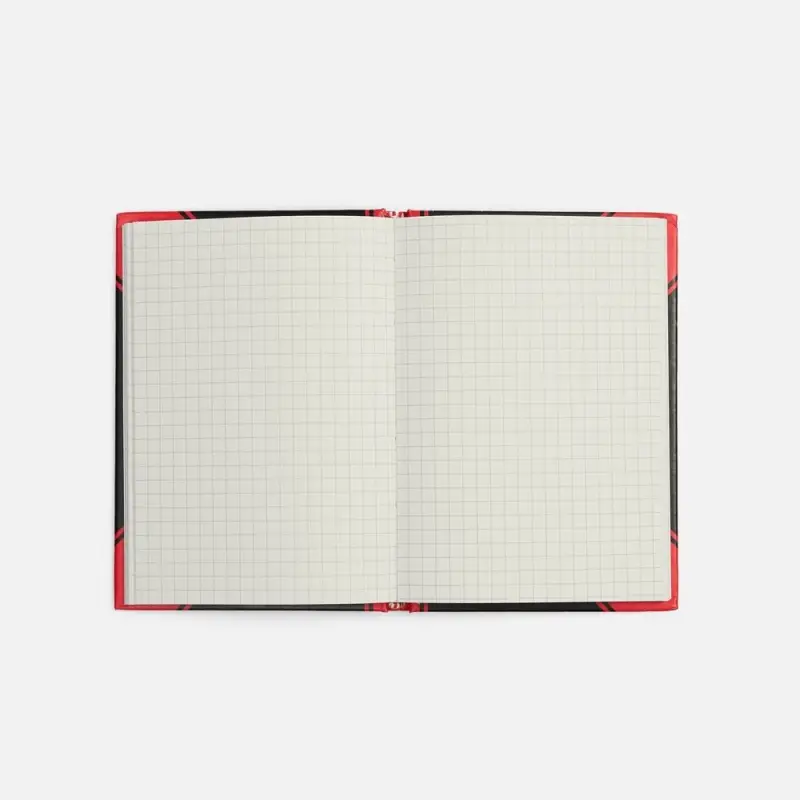 Блокнот Accenti Mini, черный с красным