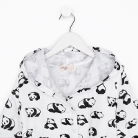 Халат детский муслиновый LoveLife &laquo;Панды&raquo; (6 лет, рост 116-122 см) 100% хлопок, 235 гр/м2