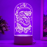 Светильник "Кит" LED белый 8,5х9,5х16 см RISALUX Светильник "Кит" LED белый 8,5х9,5х16 см RISALUX