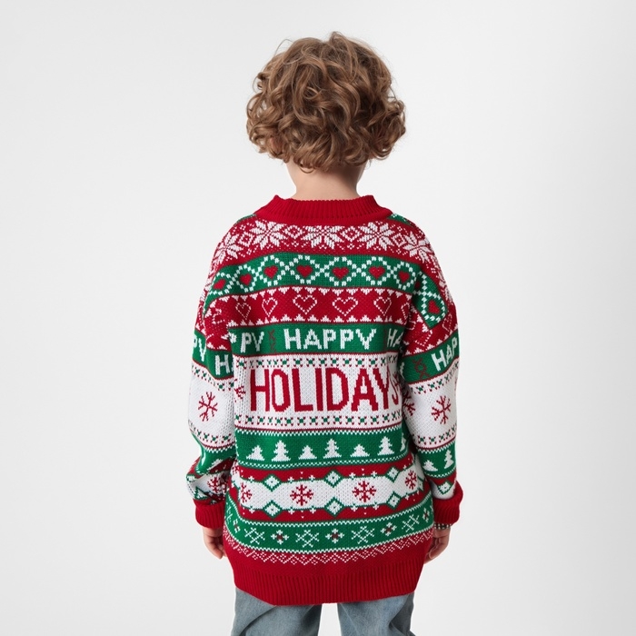 Джемпер вязаный детский KAFTAN Holidays размер 30, (98-104 см)