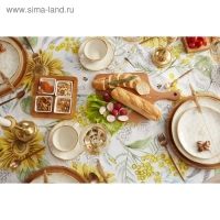 Скатерть "Этель" Солнечные цветы 220х147 см, 100% хлопок, саржа 190 г/м2