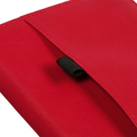 Ежедневник недатированный, A5 160 листов, кожзам, deVENTE. Klint, твердая обложка с поролоном, карман, ляссе, блок 70, красный