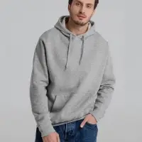 Толстовка с капюшоном Slam 320, серый меланж, размер M