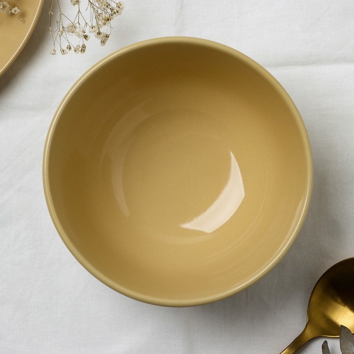 Глубокая тарелка керамическая &laquo;Стиль&raquo;, 14 х 7.5 см, 600 мл