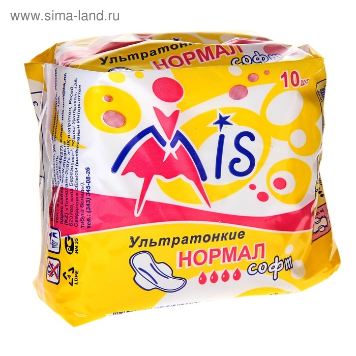 Прокладки Mis Ультратонкие Прокладки Mis Ультратонкие "Normal Soft" 10 шт.